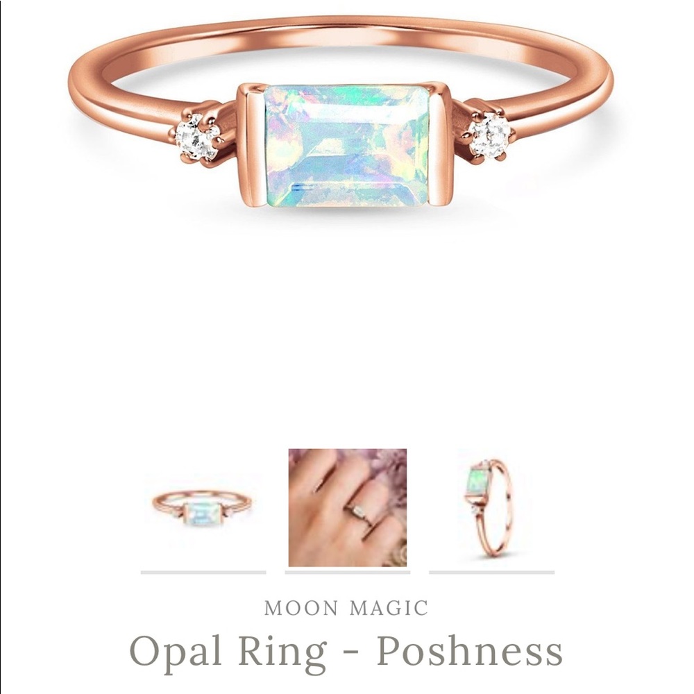 Moon Magic Opal Ring size 8